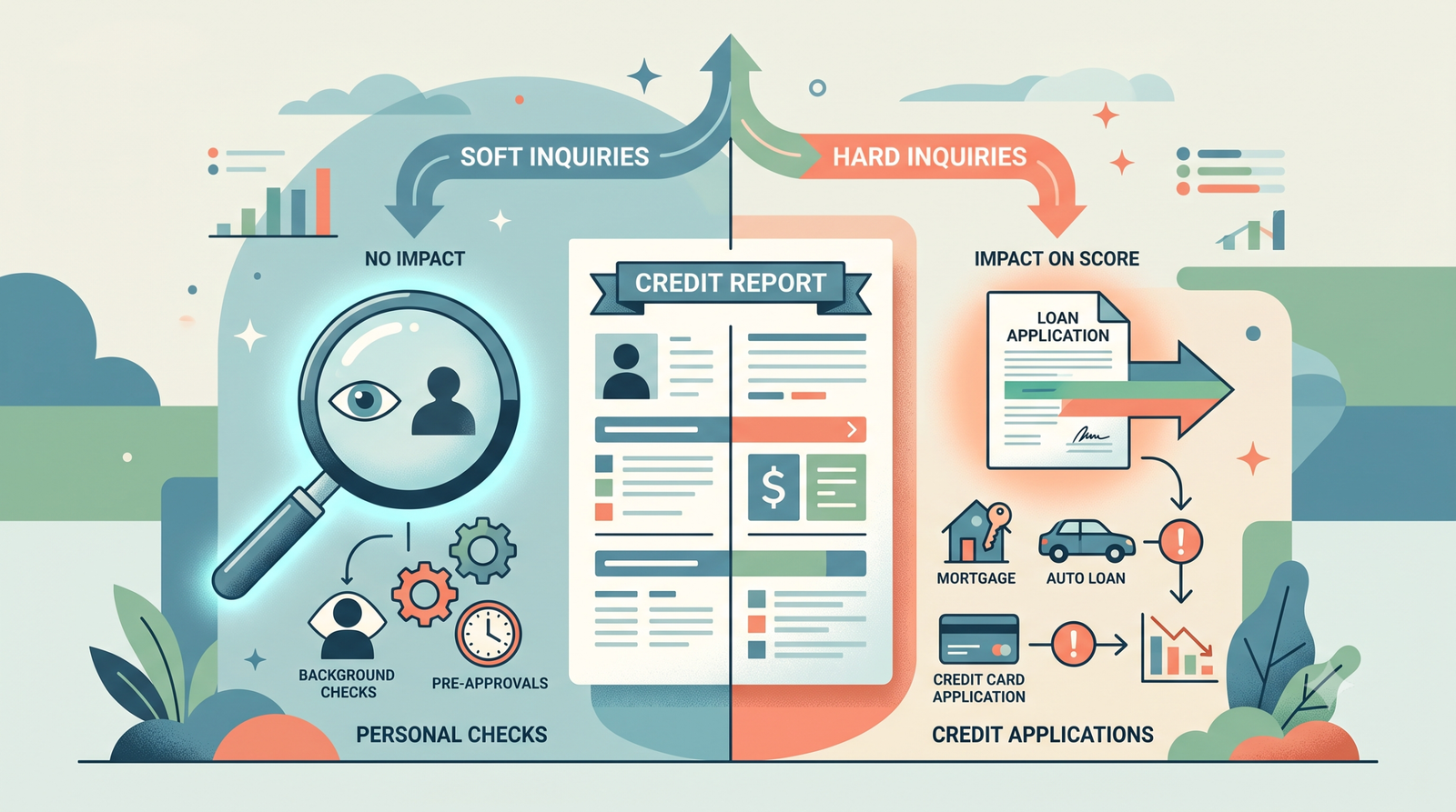 Hard Inquiry vs Soft Inquiry: What Actually Hurts Your Score